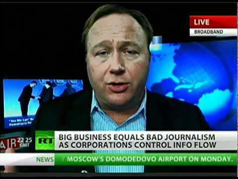 Alex Jones: Corporations, US government run news media