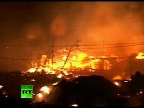 Sandy blaze video: Fire rips through Breezy Point, Queens, 50 houses destroyed