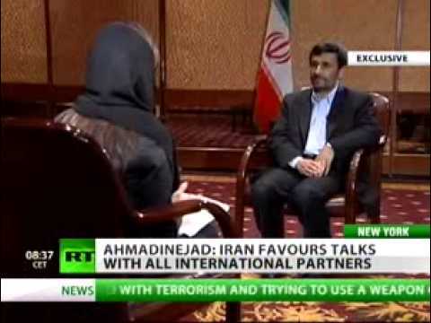 Mahmoud Ahmadinejad interview on Russia Today