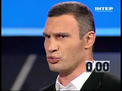 БОЛЬШАЯ ПОЛИТИКА - ВИТАЛИЙ КЛИЧКО НА ТВ - ВИБОРИ 2012
